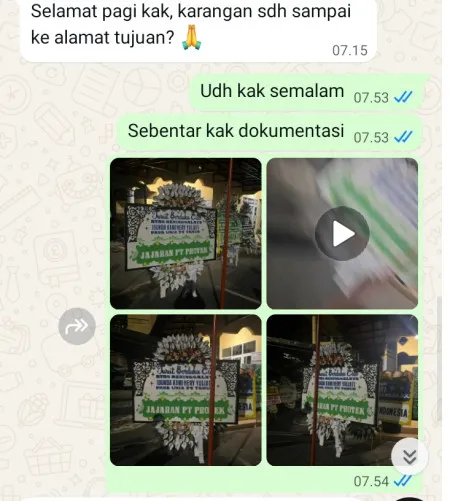 Pengiriman Papan Bunga Selamat Pondok Kacang Barat