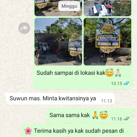 Pengiriman Papan Bunga Duka Pondok Kacang Barat