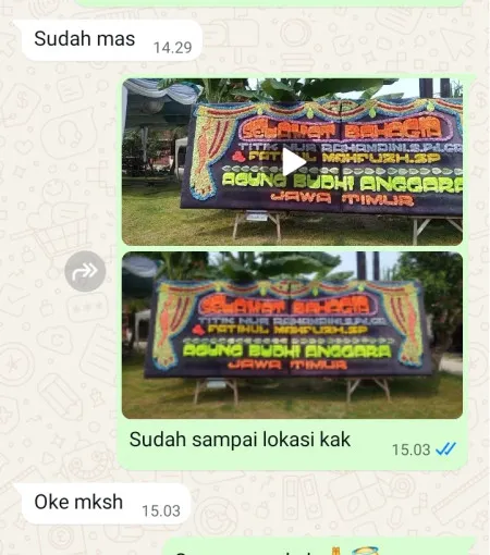 Pengiriman Papan Bunga Pondok Kacang Barat