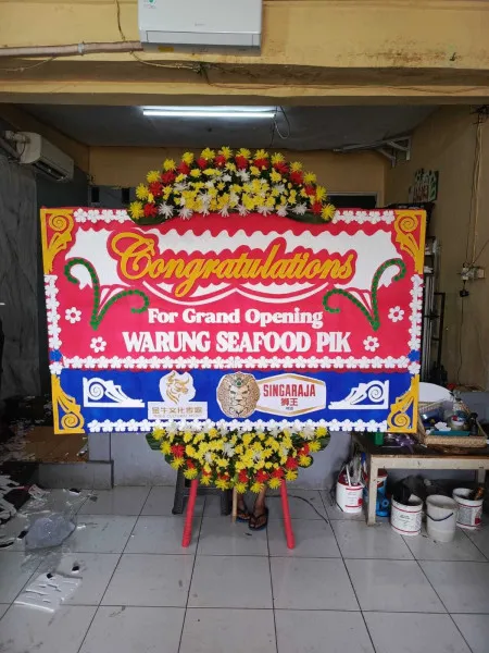 Papan Bunga Ucapan Selamat Pondok Kacang Barat